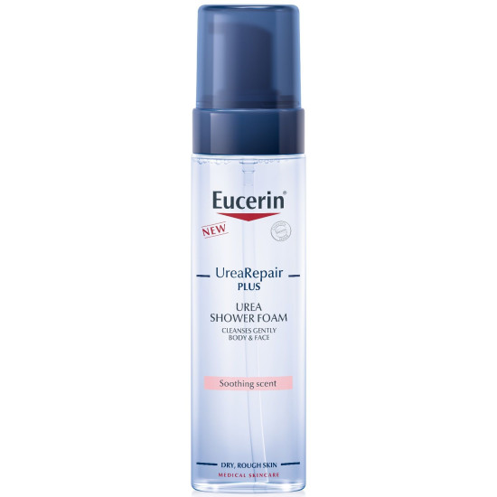 ЕУСЕРИН UREA REPAIR PLUS UREA SHOWER FOAM пяна за лице и тяло с аромат за суха и загрубяла кожа 200 мл
