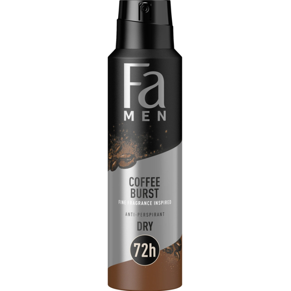 ФА МЕН дезодорант COFFEE BURST 72H за мъже 150 мл - Грижа за тялото ФА МЕН дезодорант COFFEE BURST 72H за мъже 150 мл - Грижа за тялото