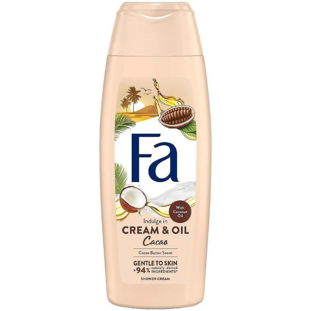 ФА CREAM & OIL CACAO душ крем за тяло с аромат на какаово масло 400 мл