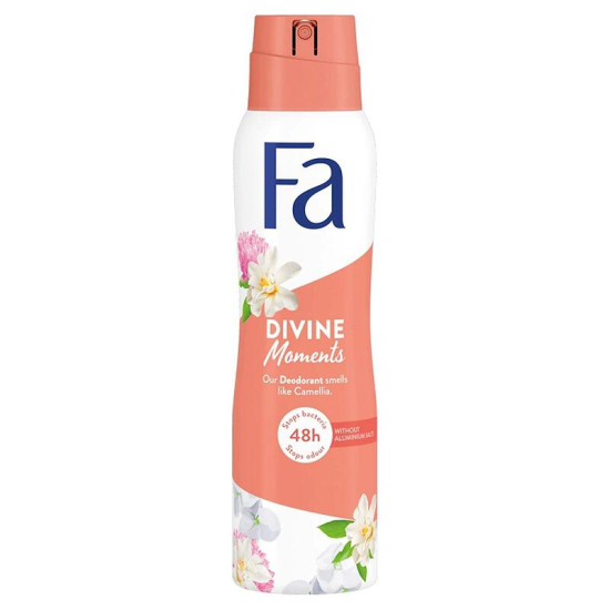 ФА DIVINE MOMENTS 48H део спрей против изпотяване с аромат на камелия за жени 150 мл