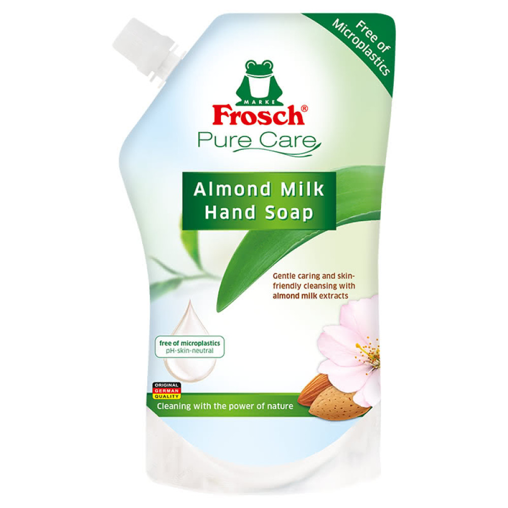 ФРОШ Pure Care Almond milk Hand Soap Течен сапун с Бадемово мляко, пълнител 500 мл - Грижа за лицето и тялото