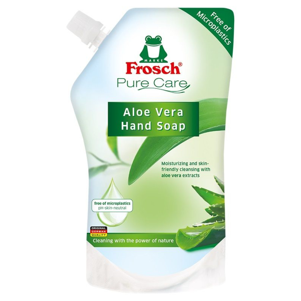 ФРОШ Pure Care Aloe Vera Hand Soap Течен сапун с Алое Вера, пълнител 500 мл - Грижа за лицето и тялото