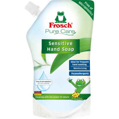 ФРОШ Pure Care Sensitive Hand Soap Течен сапун за деца и за чувствителна кожа, пълнител 500 мл