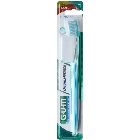 ГЪМ ORIGINAL WHITE SOFT избелваща четка за зъби 561