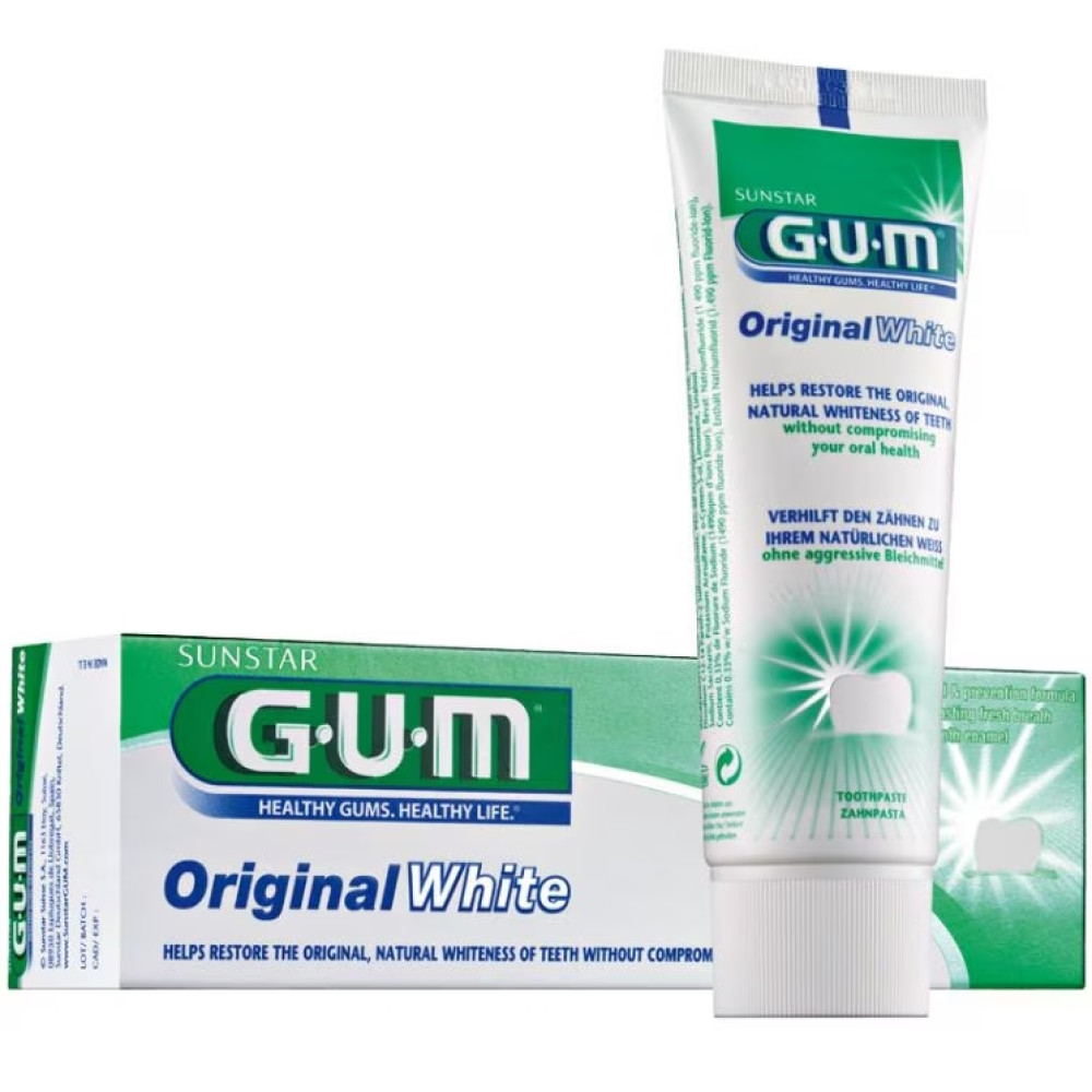 Toothpaste Gum Original white 75 ml / Паста за зъби Gum Ориджинал уайт 75 мл - Паста за зъби