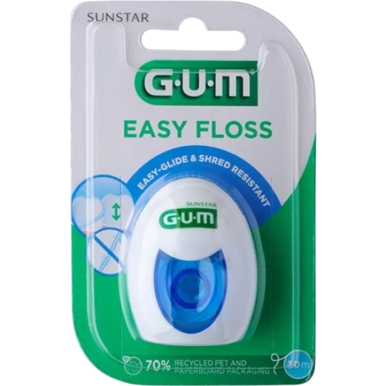 ГЪМ EASY FLOSS восъчен конец за зъби 30 м 2000