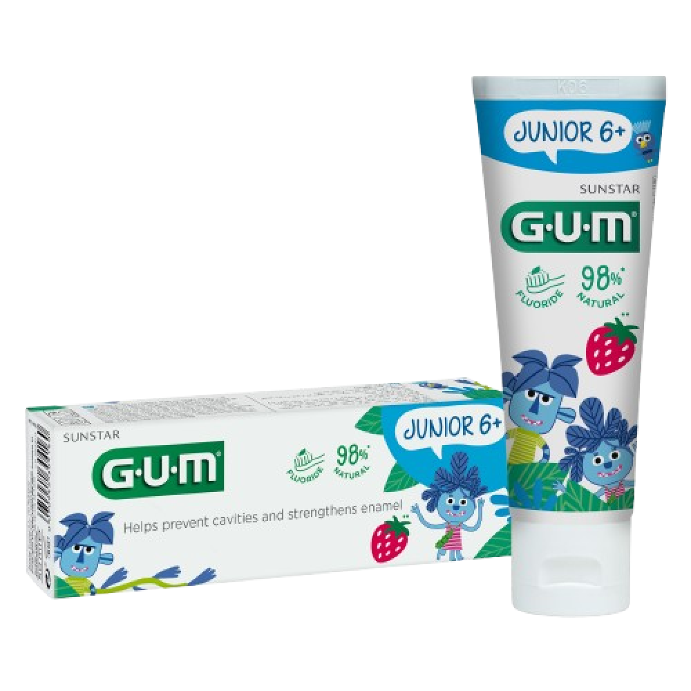 Toothpaste Gum Junior 7-12 years 50 ml / Паста за зъби Gum Джуниър 7-12 год. 50 мл - Паста за зъби
