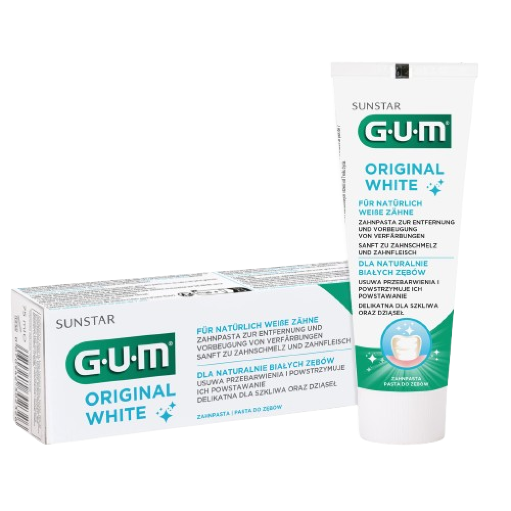 Toothpaste Gum Original white 75 ml / Паста за зъби Gum Ориджинал уайт 75 мл - Паста за зъби Toothpaste Gum Original white 75 ml / Паста за зъби Gum Ориджинал уайт 75 мл - Паста за зъби