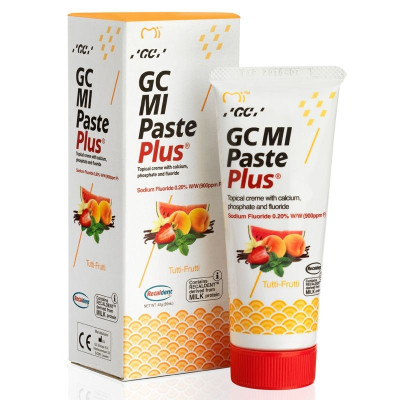 GC MI PASTE PLUS РЕМИНАЛИЗИРАЩ ДЕНТАЛЕН КРЕМ МУС ТУТИ ФРУТИ + КАЛЦИЙ ФОСФАТ 40 г /35 мл/