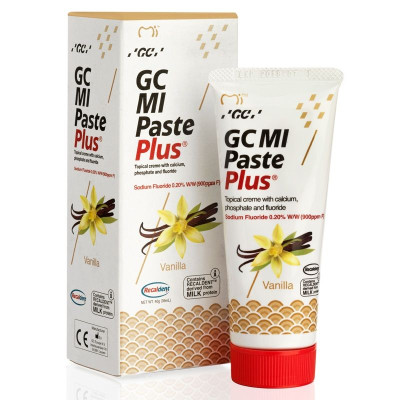 GC MI PASTE PLUS РЕМИНАЛИЗИРАЩ ДЕНТАЛЕН КРЕМ МУС ВАНИЛИЯ + КАЛЦИЙ ФОСФАТ 40 г /35 мл/