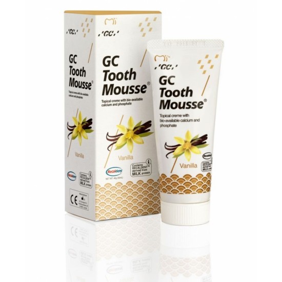 ᐉ РЕМИНАЛИЗИРАЩ ДЕНТАЛЕН КРЕМ GC TOOTH MOUSSE с вкус на ванилия 35 мл ...