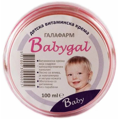 БЕЙБИГАЛ BABY CREAM крем за бебета и деца с хипоалрегичен линолин и витамини 100 мл ГАЛАФАРМ