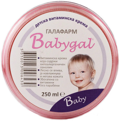 БЕЙБИГАЛ BABY CREAM крем за бебета и деца с хипоалрегичен линолин и витамини 250 мл ГАЛАФАРМ