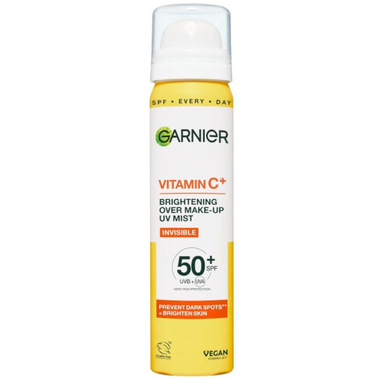 GARNIER SKIN NATURALS VITAMIN C SPF50+ UV спрей с Витамин C за лице за сияйна кожа 75 мл