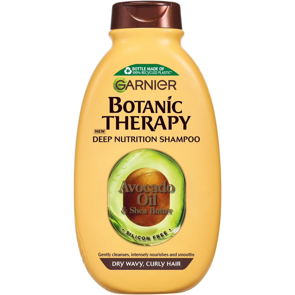 GARNIER BOTANIC THERAPY AVOCADO OIL шампоан за суха чуплива и къдрава коса 250 мл - Грижа за косата