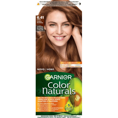 ГАРНИЕ COLOR NATURALS боя за коса 6.41 /сладък кехлибар/