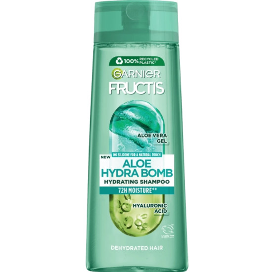 GARNIER FRUCTIS ALOE HYDRA BOMB хидратиращ шампоан с алое вера за дехидратирана коса 400 мл