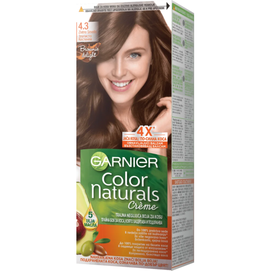 GARNIER COLOR NATURALS боя за коса 4.3 /естествено златно кестеняв/