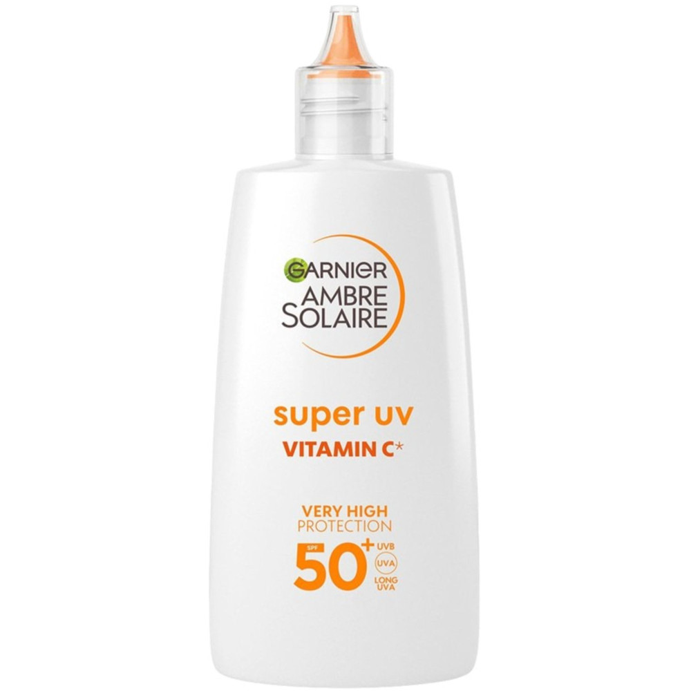 ГАРНИЕ AMBRE SOLAIRE SUPER UV ANTI-DARK SPOTS FLUID VITAMIN C дневен флуид за лице против тъмни петна с витамин C SPF50+ 40 - Слънцезащита