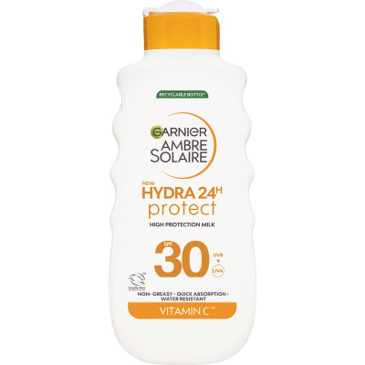 GARNIER AMBRE SOLAIRE HYDRA PROTECT 24H SPF30 хидратиращо слънцезащитно мляко за тяло 175 мл