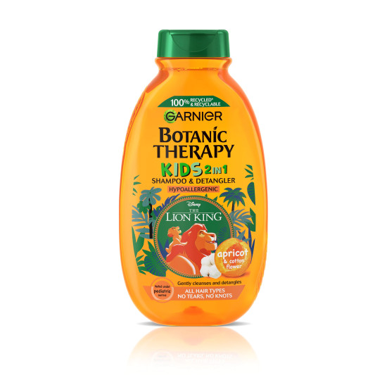 GARNIER BOTANIC THERAPY KIDS LION KING 2 в 1 детски шампоан и балсам APRICOT 250 мл