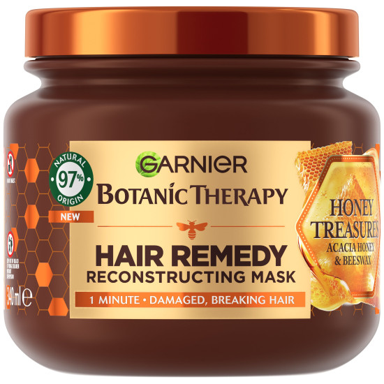 GARNIER BOTANIC THERAPY HAIR REMEDY HONEY TREASURE възстановяваща маска за увредена коса 340 мл