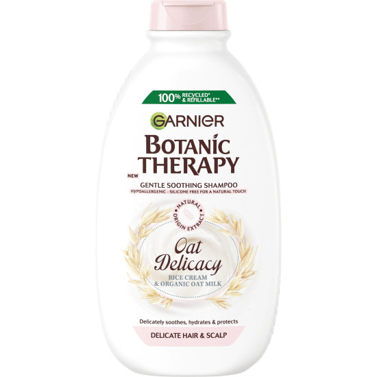 GARNIER BOTANIC THERAPY OAT DELICACY подхранващ шампоан за нежна коса и скалп 400 мл
