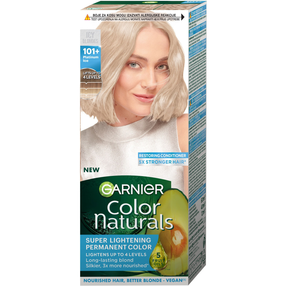 GARNIER COLOR NATURALS боя за коса 101+ /платинено ледено рус/ - Грижа за косата
