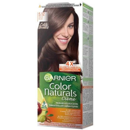 GARNIER COLOR NATURALS боя за коса 5.12 /ледниково кестеняво/