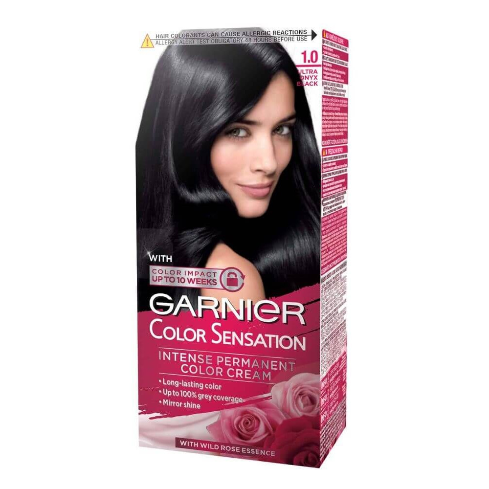 ГАРНИЕ Color Sensation Трайна боя за коса, 1.0 Ultra Onyx Black - Грижа за косата ГАРНИЕ Color Sensation Трайна боя за коса, 1.0 Ultra Onyx Black - Грижа за косата