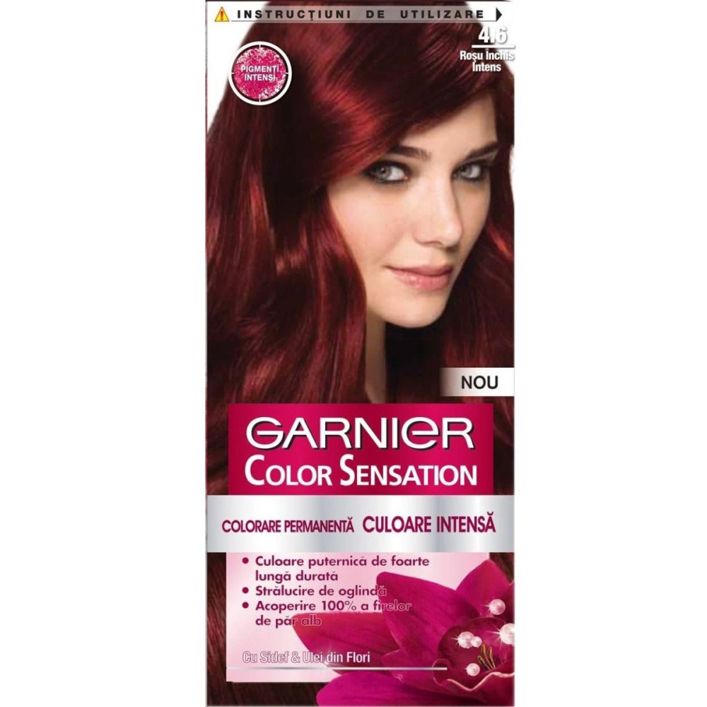 ГАРНИЕ Color Sensation Трайна боя за коса, 4.60 Intense Dark Red - Грижа за косата