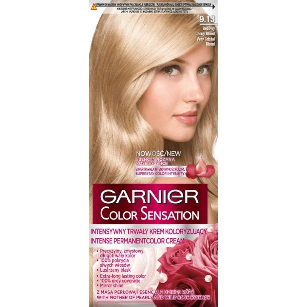 ГАРНИЕ Color Sensation Трайна боя за коса, 9.13 Cristal Beige Blond - Грижа за косата
