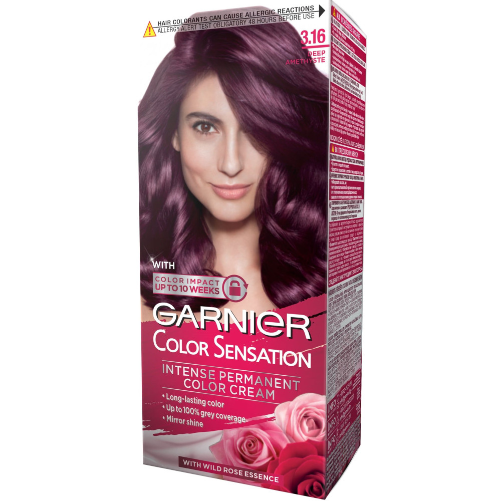 ГАРНИЕ Color Sensation Трайна боя за коса, 3.16 Amethyste - Грижа за косата
