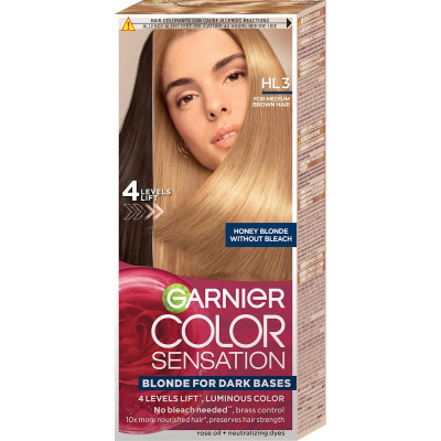 GARNIER COLOR SENSATION Трайна боя за коса HL3 For Medium Brown Hair /8.31/ изрусител