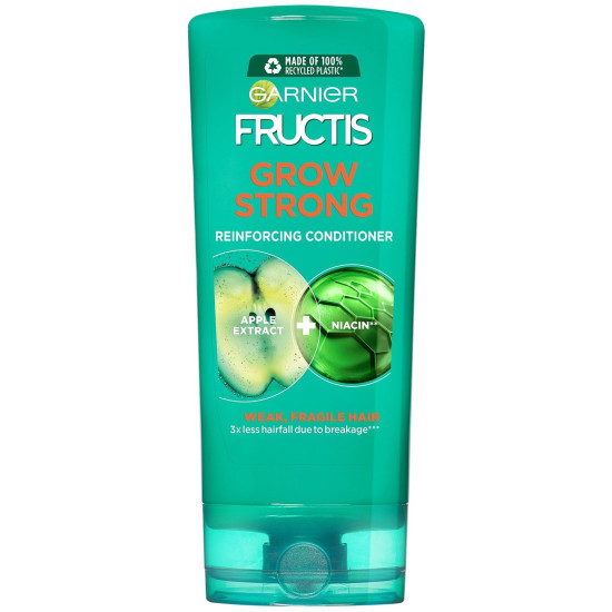 GARNIER FRUCTIS GROW STRONG укрепващ балсам за тънка коса склонна към накъсване с екстракт от ябълка и ниацин 200 мл