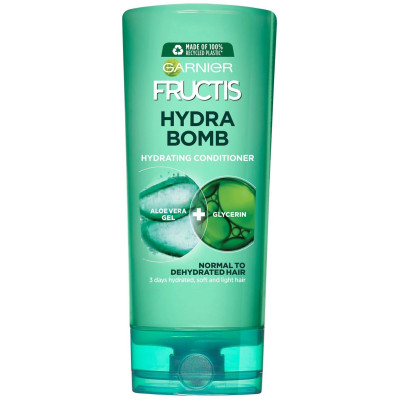 GARNIER FRUCTIS HYDRA BOMB хидратиращ балсам за нормална до дехидратирана коса с алое вера и глицерин 200 мл