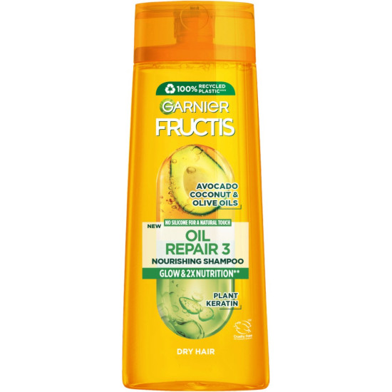 GARNIER FRUCTIS OIL REAPIR 3 възстановяващ шампоан за суха коса с масло от авокадо кокос и маслина 200 мл
