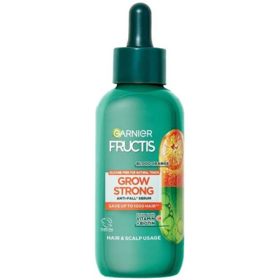 ГАРНИЕ FRUCTIS GROW STRONG BLOOD ORANGE серум против косопад за коса и скалп 125 мл