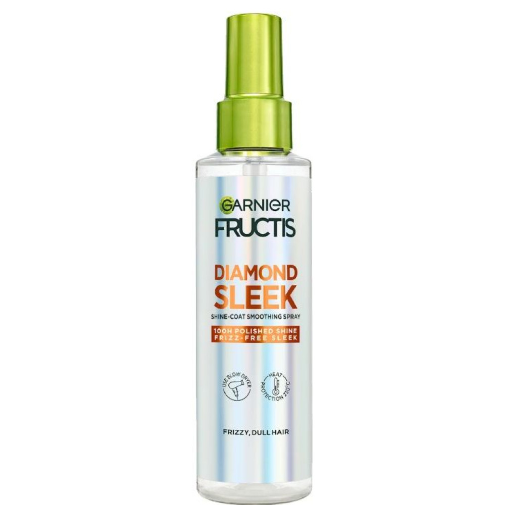 GARNIER FRUCTIS Diamond Sleek  Shine-Coat Smoothing Spray спрей за гладка и блестяща коса, с термозащита 150 мл - Грижа за косата