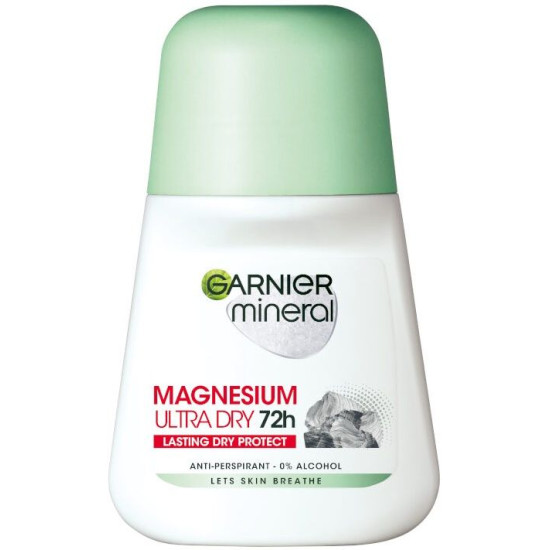 GARNIER MINERAL MAGNESIUM ULTRA DRY 72H део рол-он против изптяване за жени 50 мл