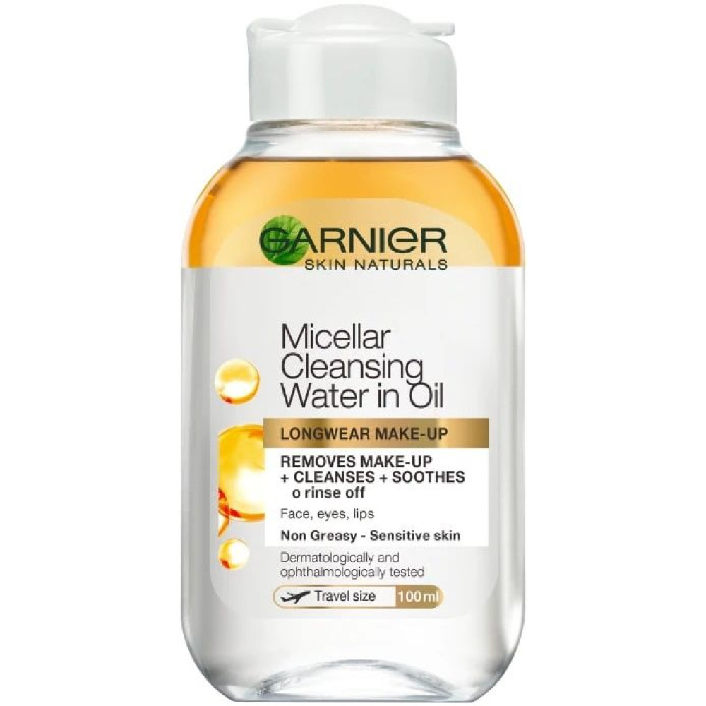 ГАРНИЕ BIPHASE MICELLAR CLEANSING WATER IN OIL двуфазна мицеларна вода 100 мл - Грижа за лицето