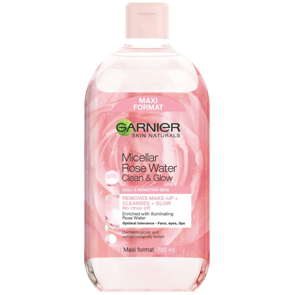 ГАРНИЕ SKIN NATURALS ROSE WATER ALL in 1 мицеларна вода с розова вода 700 мл - Грижа за лицето