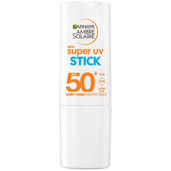 GARNIER AMBRE SOLAIRE SUPER UV STICK SPF50 невидим слънцезащитен стик за лице 9 г