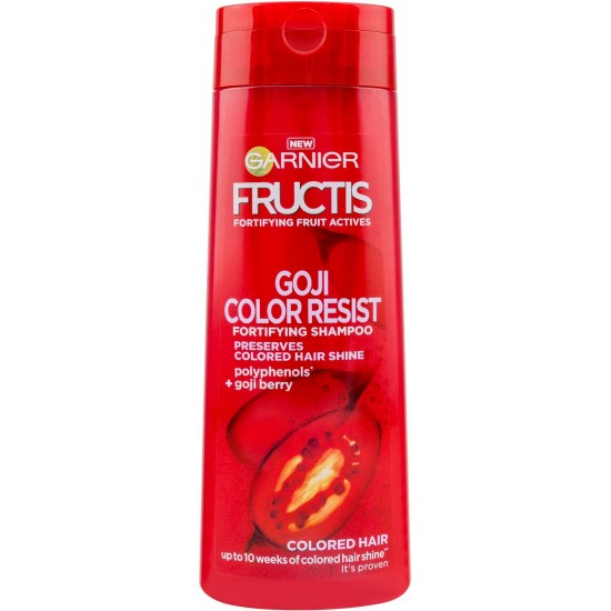 GARNIER FRUCTIS COLOR RESIST подхранващ шампоан за боядисана коса 400 мл