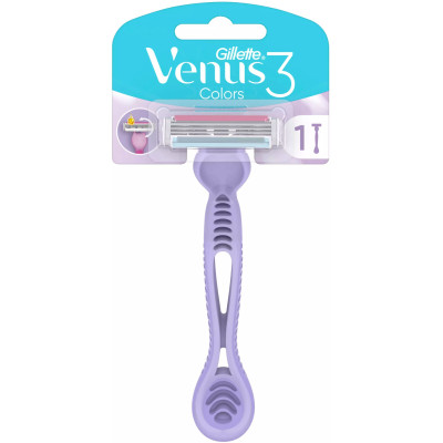 ЖИЛЕТ VENUS 3 COLORS дамска самобръсначка за еднократна употреба х 1 бр