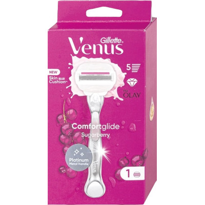 ЖИЛЕТ VENUS 5 COMFORTGLIDE SUGARBERRY SCENT дамска самобръсначка + 1 ножче