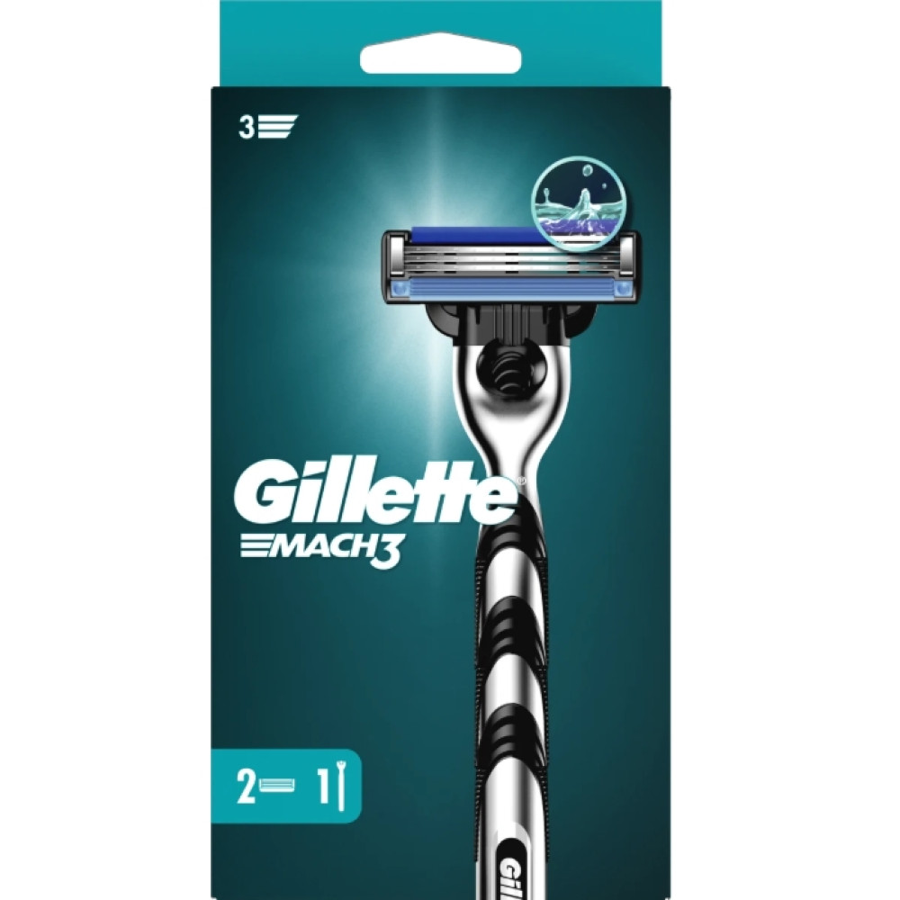 GILLETTE САМОБРЪСНАЧКА МАЧ 3 С 2 НОЖЧЕТА -