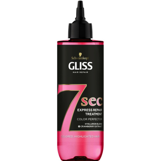 GLISS 7 SEC експресна маска за коса COLOUR PERFECTOR за боядисана коса 200 мл