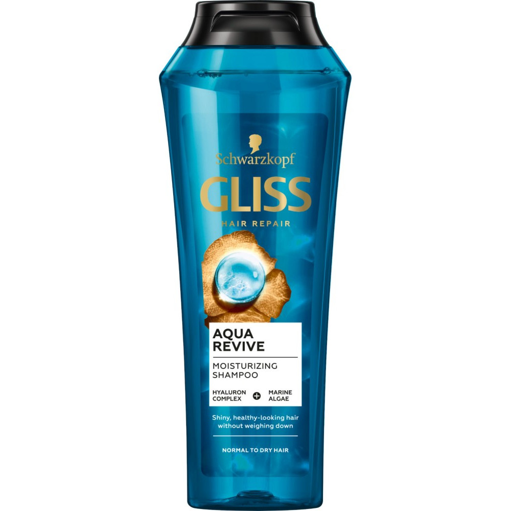 ГЛИС AQUA REVIVE шампоан за нормална до суха коса с морски водорасли 250 мл - Грижа за косата