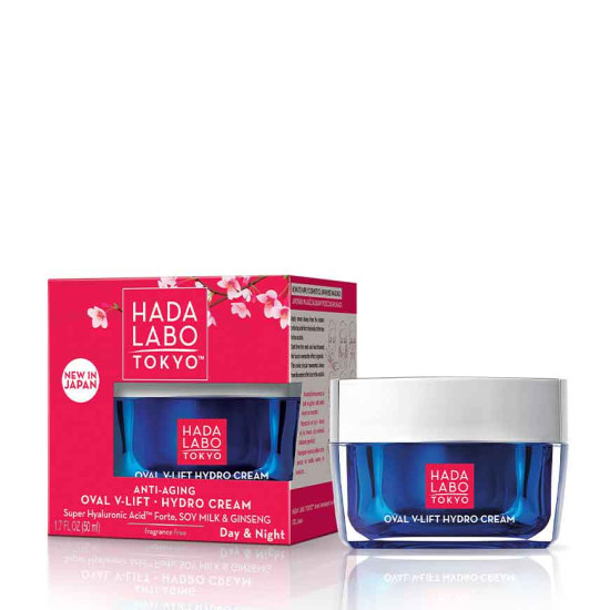 ХАДА ЛАБО ТОКИО ANTI-AGING OVAL V-LIFT HYDRO CREAM Лифтинг хидратиращ крем за лице дневен и нощен 50 мл